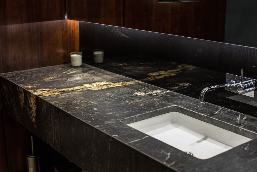 Titanium Granite (Satinato Finish) Toilet Vanity Top