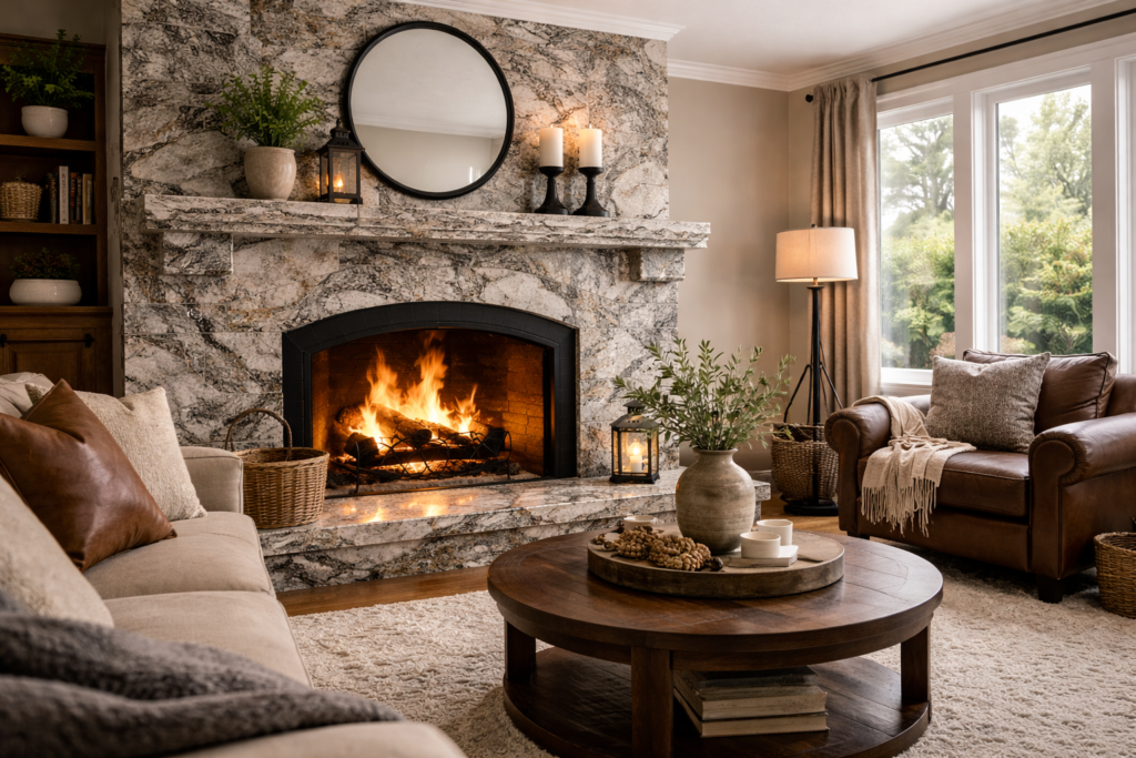 Granite fireplaces