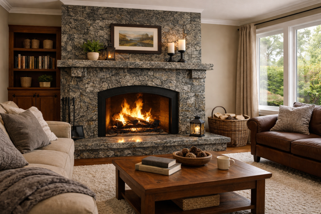 Granite fireplaces