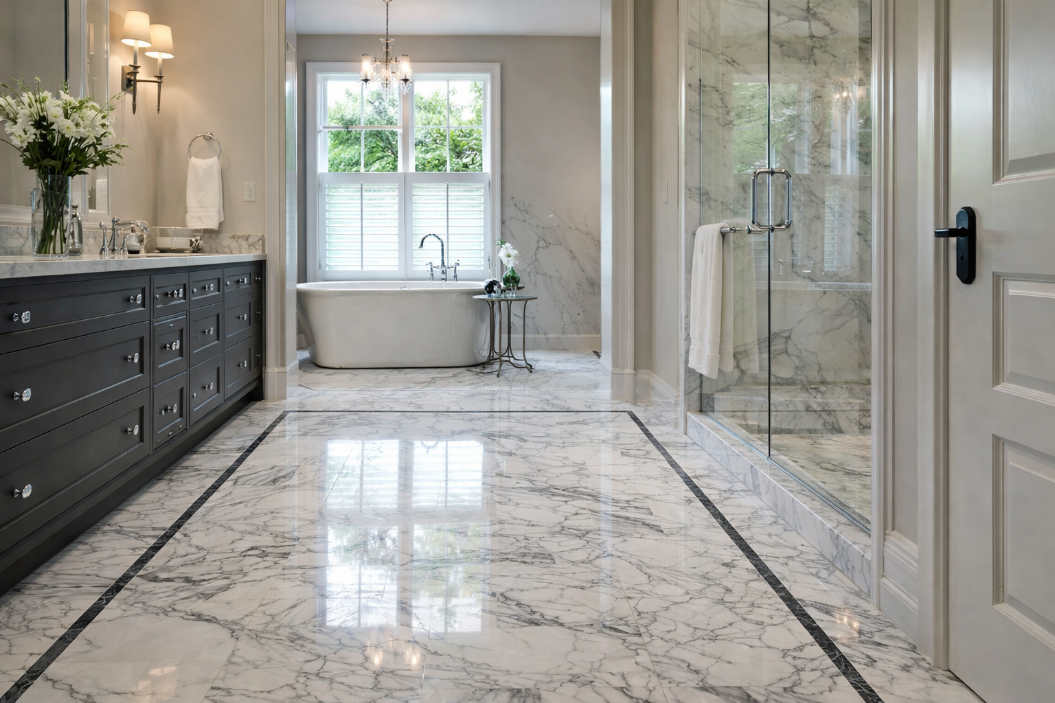Marble Bathroom Floor