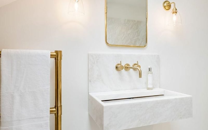 marble bathroom floors